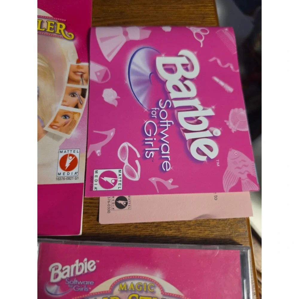 Vtg Big Box Barbie Magic Hair Styler - Windows PC CD-ROM Game 1997